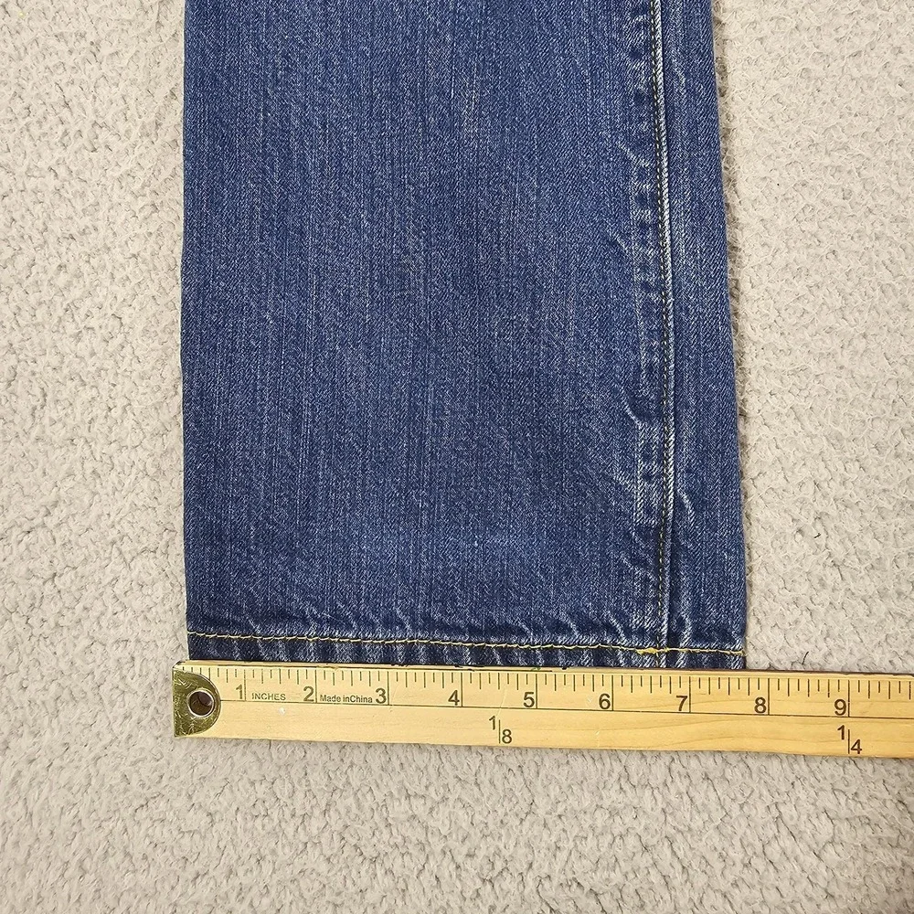Raleigh Denim‎ Jeans Mens 31x32 Blue Selvedge White Oak Cone Denim Button Fly